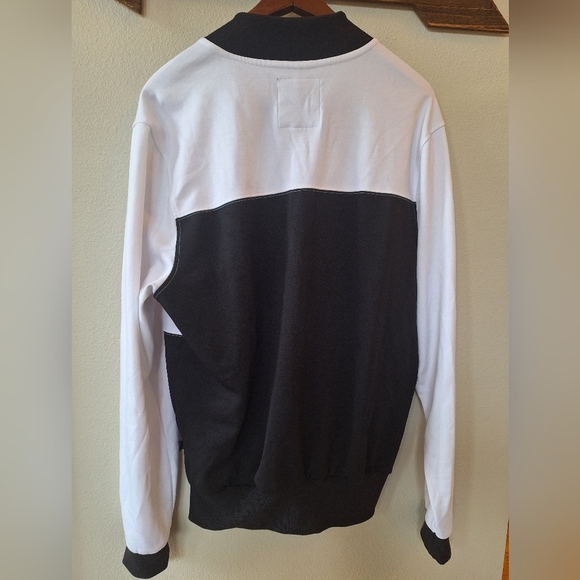 Beautiful Giant Mens White/Black Full Zip Lightweight Track Jacket Size L - Picture 5 of 6